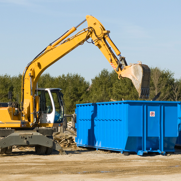 how does a residential dumpster rental service work in Dibble